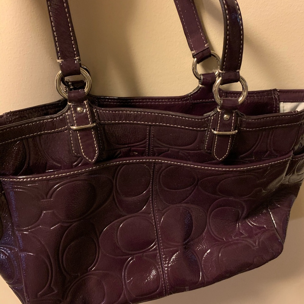 Coach Purple Purse - Picture 1 of 6